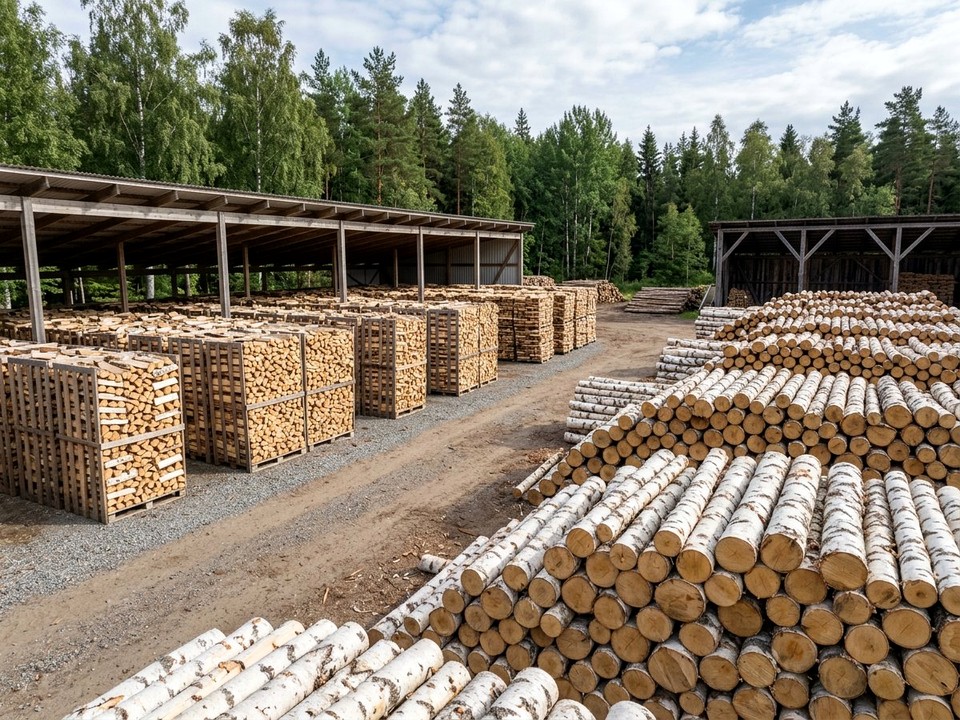 Кругляк берёзовый для распила в Самаре